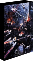 Verlicht LED-schilderij 30x40 cm Star Wars