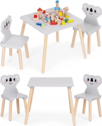 Kinder tafeltje en 2 stoelen Koala ECOTOYS