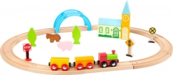 Houten treinbaan stad en platteland SMALL FOOT