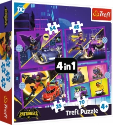 Puzzel 4-in-1 Ontdek Batwheels