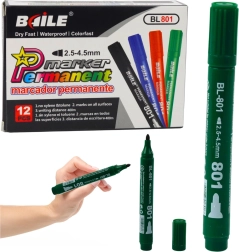 Permanente waterbestendige groene marker 2,5–4,5 mm