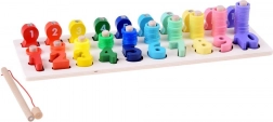 Wooden Educational Toy for Learning Numbers with Fish Pole