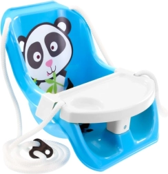 Schommel met tafel Panda voor de allerkleinsten