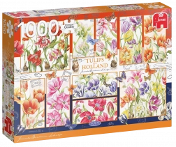 Puzzle Tulipes hollandaises 1000 pièces JUMBO