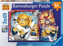 Ravensburger puzzel Verschrikkelijke Ikke 4 – set 3×49 stukjes