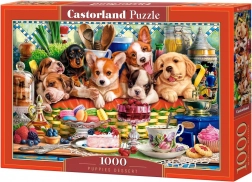 1000-Piece Puzzle: Puppies and Desserts