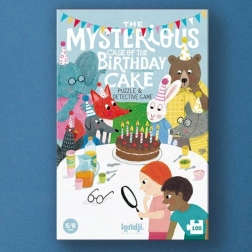 Puzzle détective 100 pièces LONDJI – Qui a mangé le gâteau d’anniversaire ?