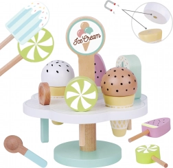 Houten magnetische ijsjes op standaard van Tooky Toy
