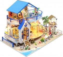 Miniatuurhuisje Legende van de Blauwe Zee – creatieve bouwset met LED-verlichting