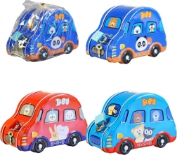 Spaarpot in de vorm van een auto voor kinderen