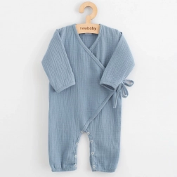 mousseline baby jumpsuit New Baby blauw 74 (6–9 m)