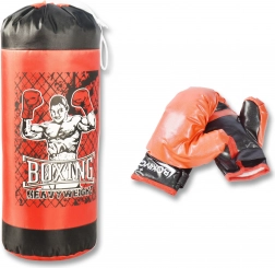 Kids’ punching bag with gloves 18 × 49 cm