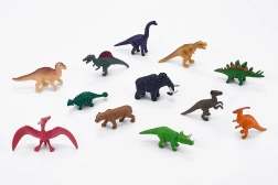 MOJO miniwereld prehistorische dieren – set van 12 figuren in een koker