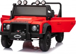 Elektrische kinderauto LAND ROVER Defender 110 SVX Concept – Rood