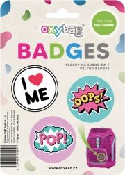 Set verwisselbare badges met klittenband OXY Sherpy Crazy