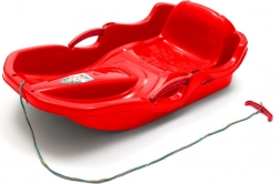 bobs en plastique avec dossier et freins baby mix speed bob rouge