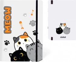 Notitieboek A5 met harde kaft met katten, 96 bladen