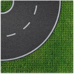 Brixies Plus design bouwplaat - bocht 25,5 x 25,5 cm