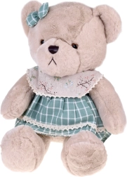 Ours en peluche Zosia 58 cm en robe vintage verte