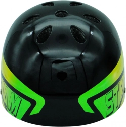 Fietshelm Dazzler zwart met groen-gele accenten – maat M