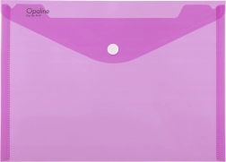 Documentenmap met drukknoop A4 OPALINE roze