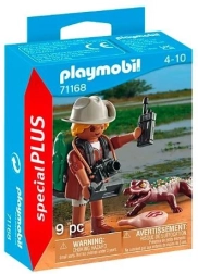 Playmobil Special Plus onderzoeker met jonge kaaiman