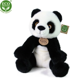 Panda en peluche assise 27 cm éco‑responsable