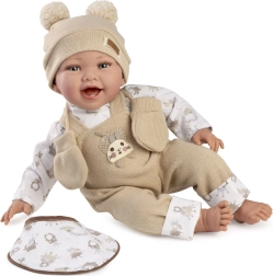Realistic doll OLIVER with soft body 42 cm