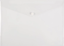 mapje met drukknoop A3 opaline transparant