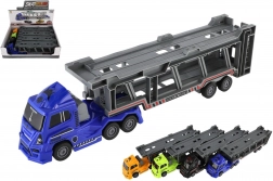 Autotransporter van plastic met vliegwiel-aandrijving 45 cm