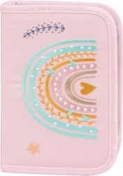 schooletui eenlaags roze regenboog