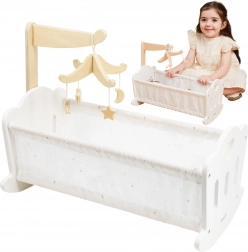 Houten wieg voor poppen PolarB van Viga