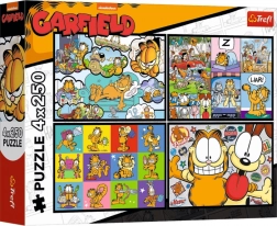 Puzzle Garfield déteste le lundi 4×250 pièces
