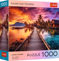 Trefl puzzel zonsondergang boven het paradijs 1000 stukjes