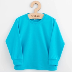 Children’s cotton long-sleeve t-shirt New Baby Kindergarten turquoise 116