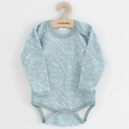 baby bodysuit New Baby Classic II Dino mint
