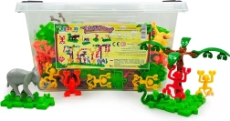 LinkaZoo Building Set Animals 216 pieces – educational connecting blocks