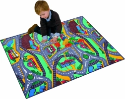 Tapis de jeu avec carte routière 95 x 200 cm