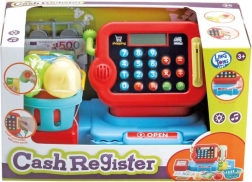 Kinderkassa met accessoires voor winkelspel