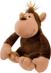Singe en peluche marron 25 cm