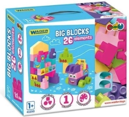 Wader large blocks 26 pieces pink