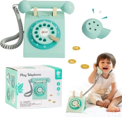 Houten retro telefoon voor kinderen CLASSIC WORLD