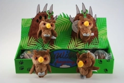 Pluchen uil sleutelhanger