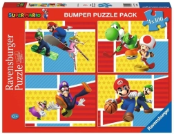Puzzel 4×100 stukjes Super Mario