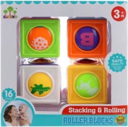 Educatieve blokken voor de allerkleinsten met draaiende afbeeldingen