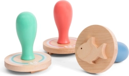 Zandstempels met motieven van zeedieren