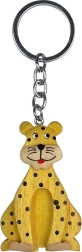 Houten sleutelhanger groot Luipaard