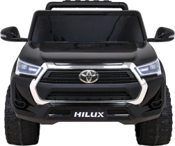 Voiture électrique pour enfants TOYOTA Hilux 4x4 avec télécommande, 2 compartiments de rangement – Noir