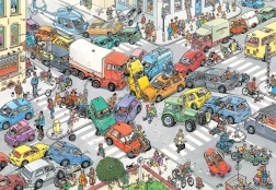 Puzzle JUMBO Jan van Haasteren – Traffic Chaos, 3000 pieces