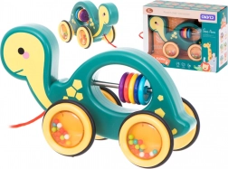 Jouet à tirer sensoriel tortue